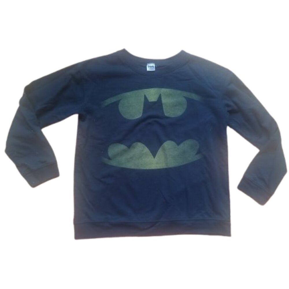 --- Black Long Sleeve BATMAN Shirt Fits Boy XL